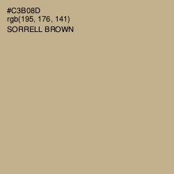 #C3B08D - Sorrell Brown Color Image